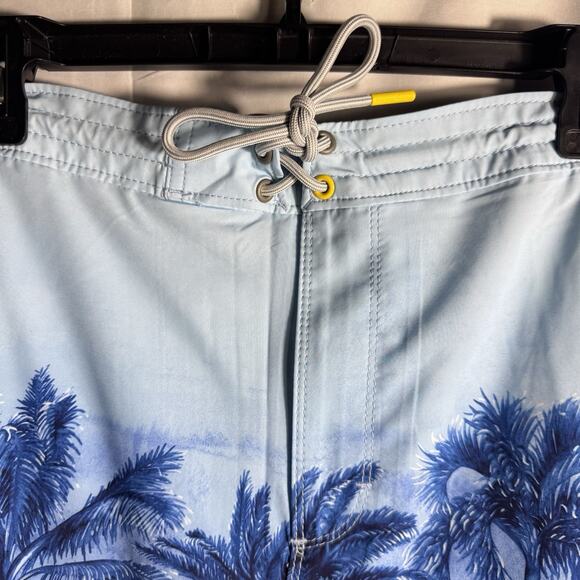 Tommy Bahama Men's X-Large Swim Trunks Vacation Blue Artist Series MSRP $99 - Picture 2 of 11